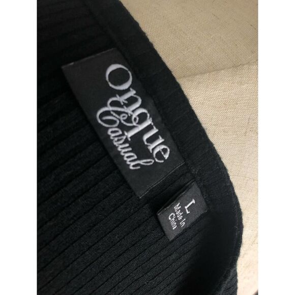 Onque Casuals Large Blouse Embellished Long Sleeve Knit - Picture 6 of 7